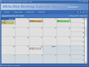 All In One Desktop Calendar Software Screenshots